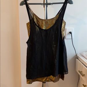 Black and gold dress